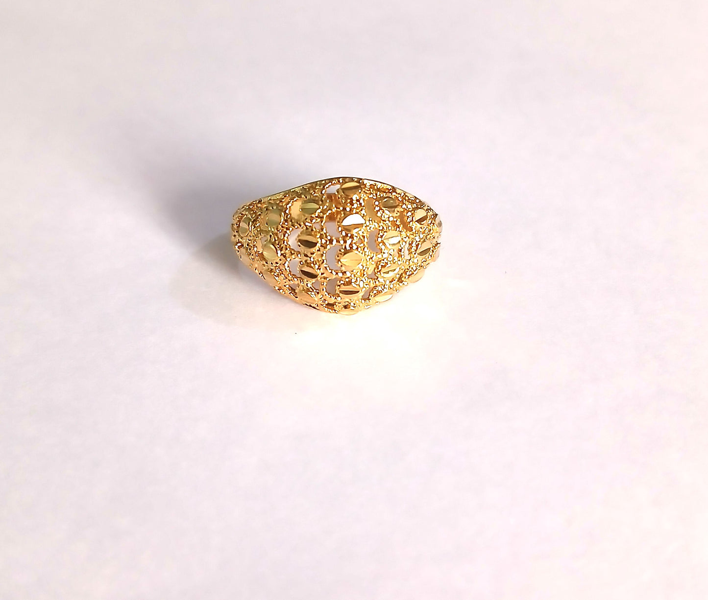 Gold-Plated Ring with a Refined Islamic Design