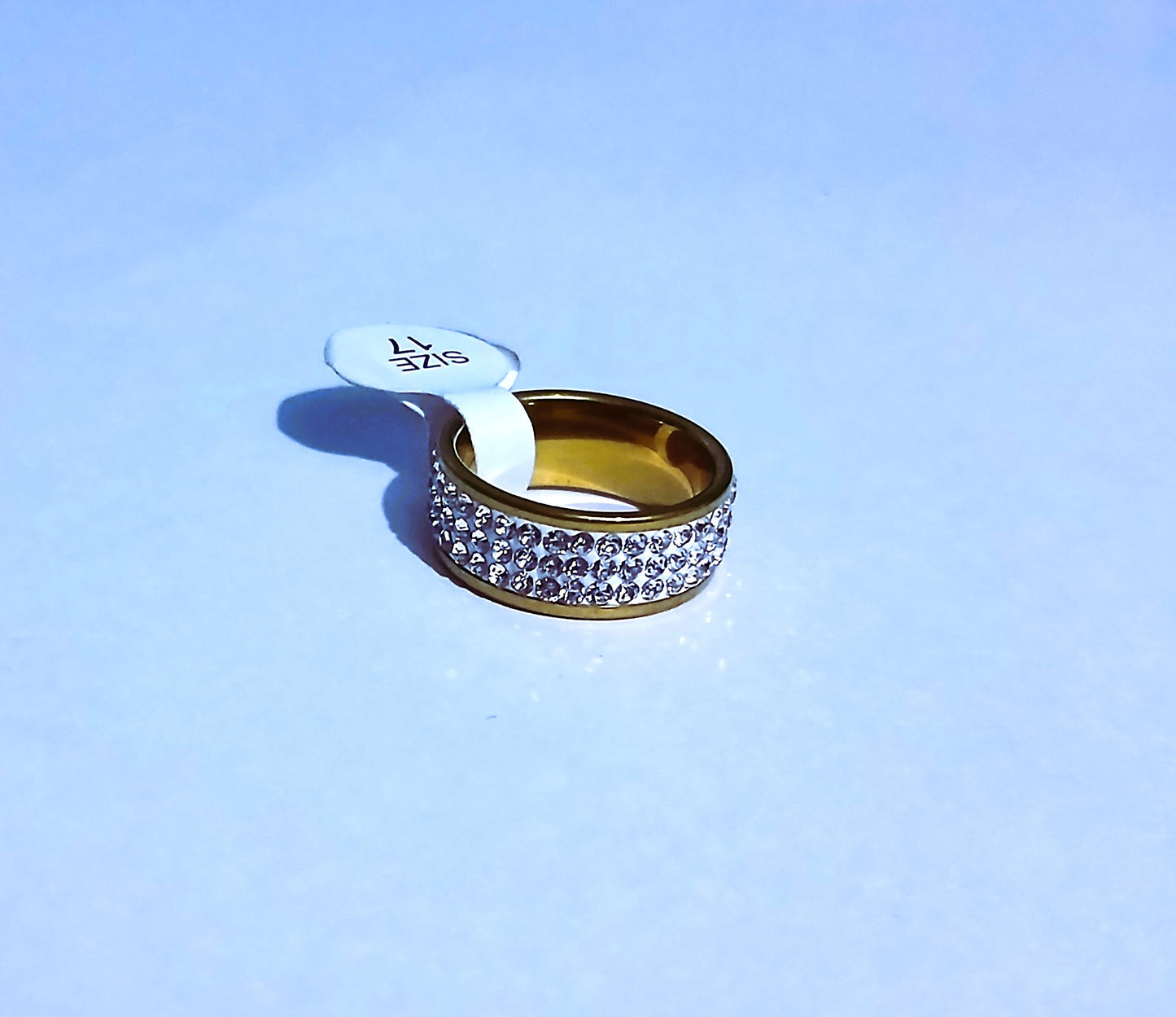 Radiance Silver Ring with Shimmering Small Gemstones