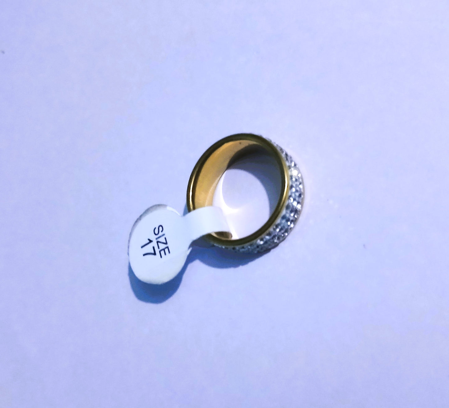Radiance Silver Ring with Shimmering Small Gemstones