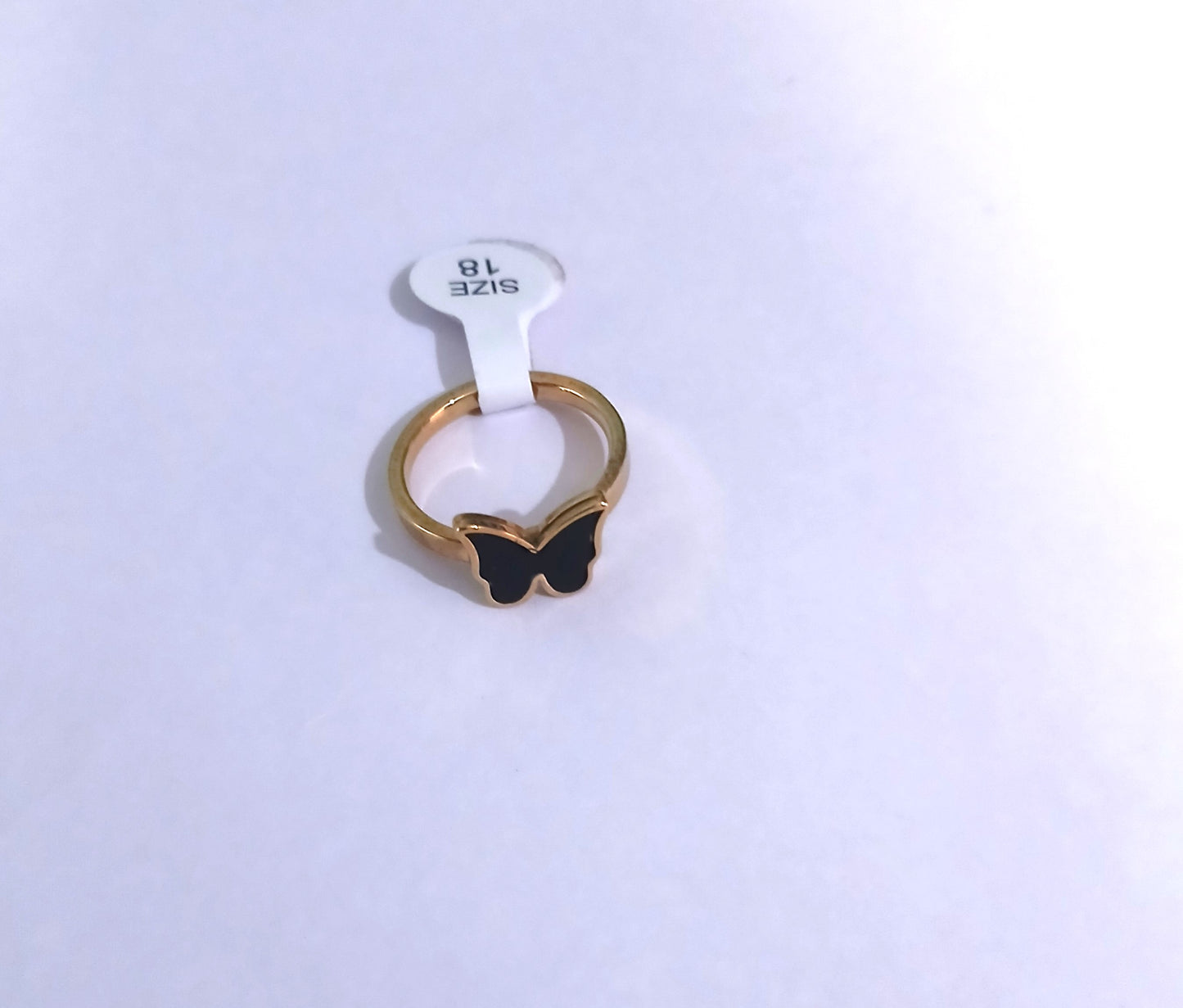 Black Butterfly Gold Ring – Sophisticated women’s jewelry from South C Nairobi