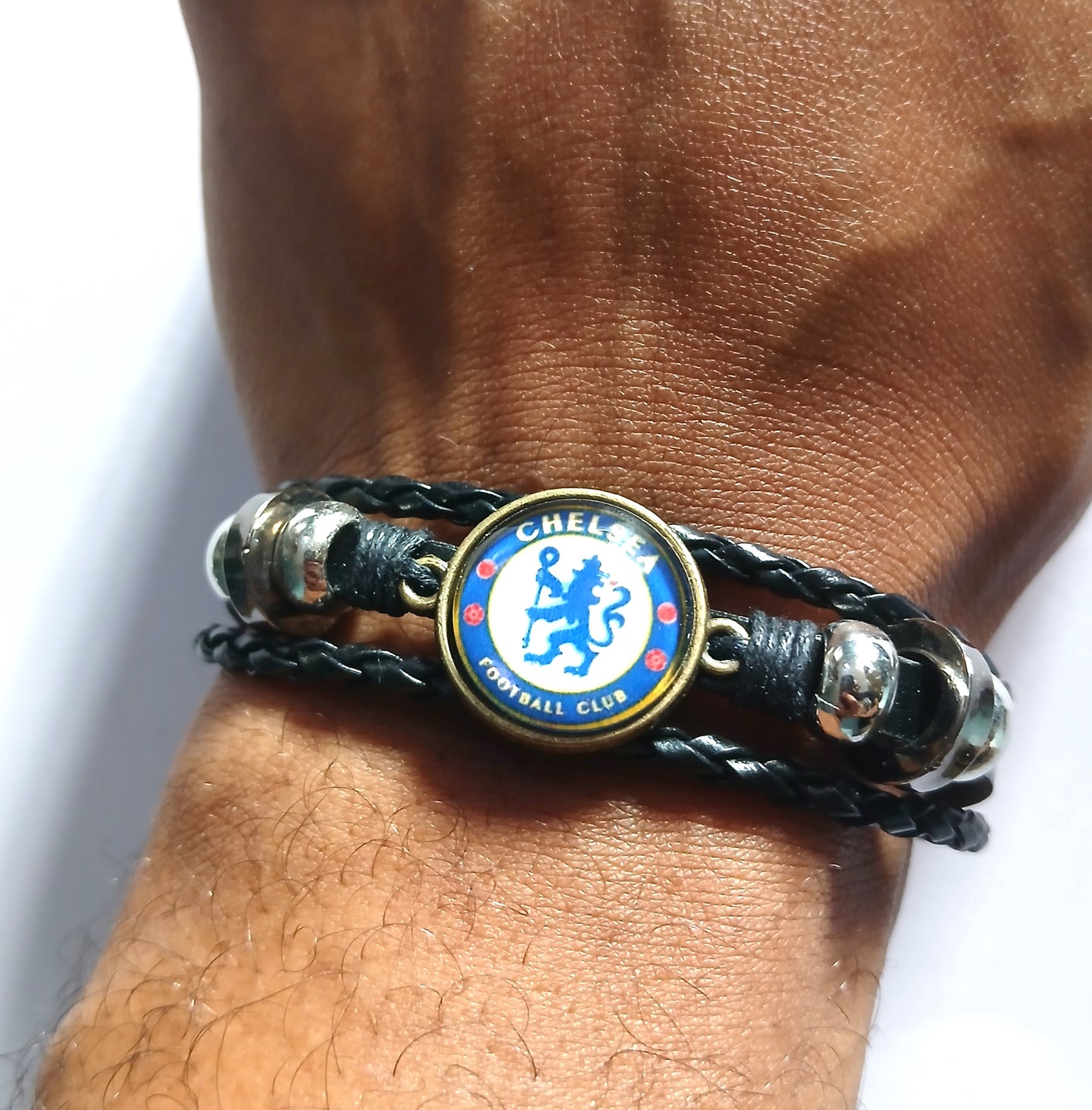 Custom Black Chelsea Fan Bracelet – Nairobi South B