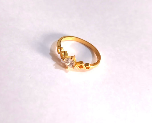 Shiny Gold Boho Ring, Inspired by Moroccan Artistry