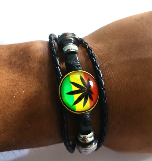 Wrap Bracelet from South B, Nairobi,  Inspired by Rastafarian Culture