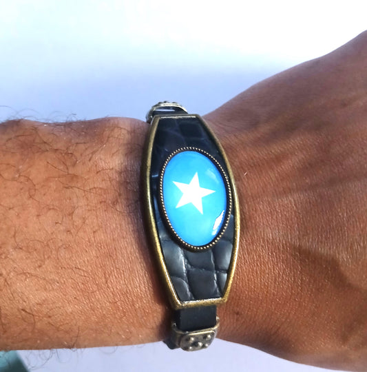 The Somali Flag Leather Bracelet