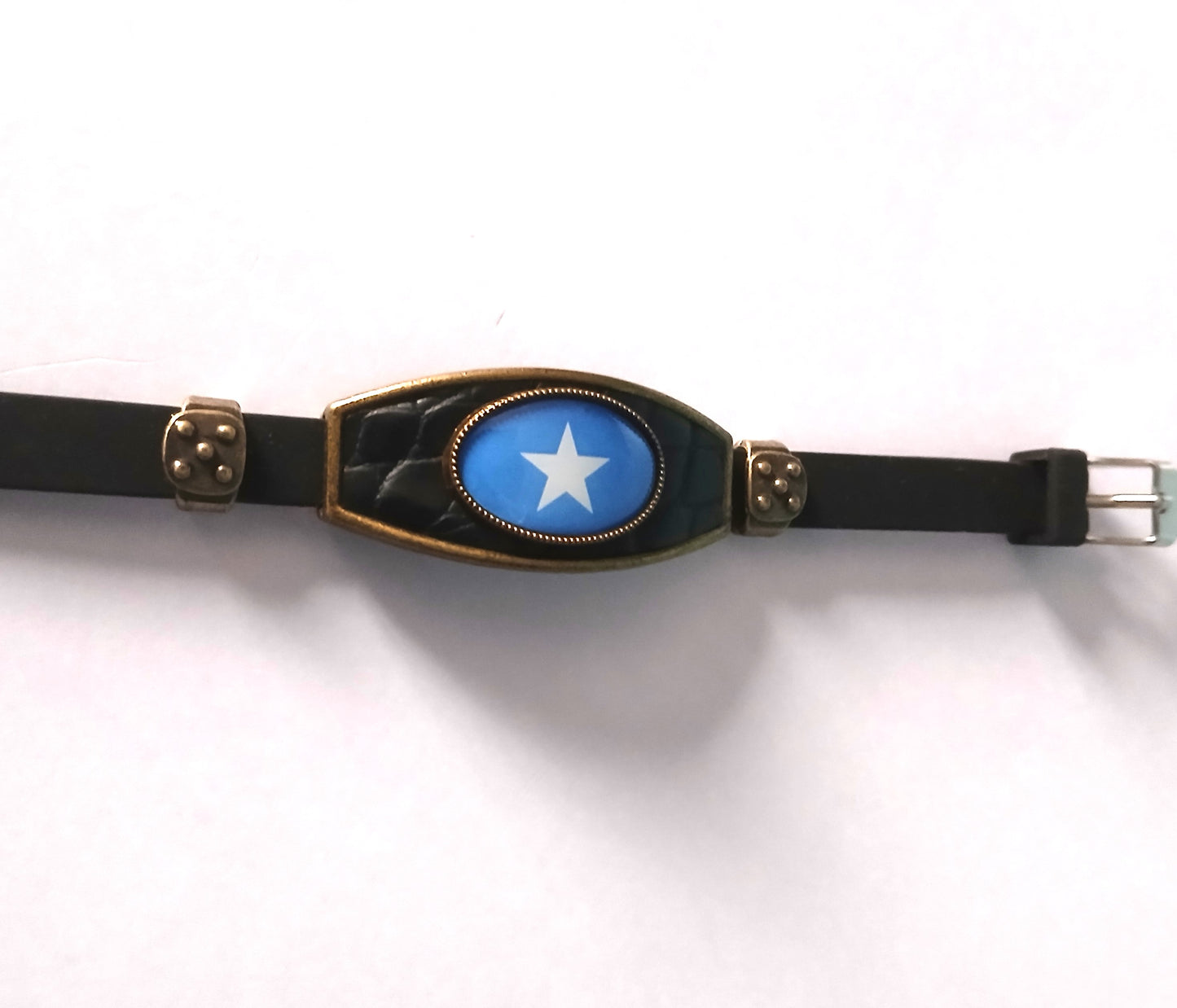 The Somali Flag Leather Bracelet