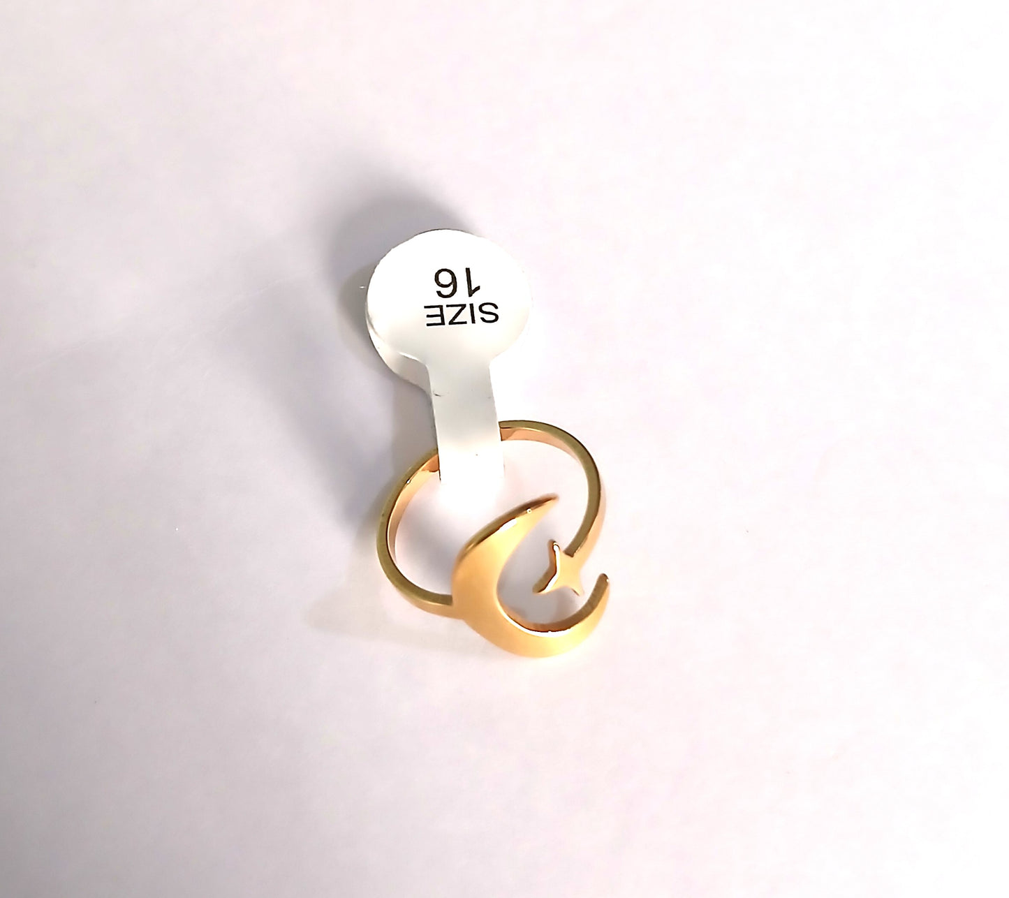Gold-Colored Ring with the Iconic Crescent and Star