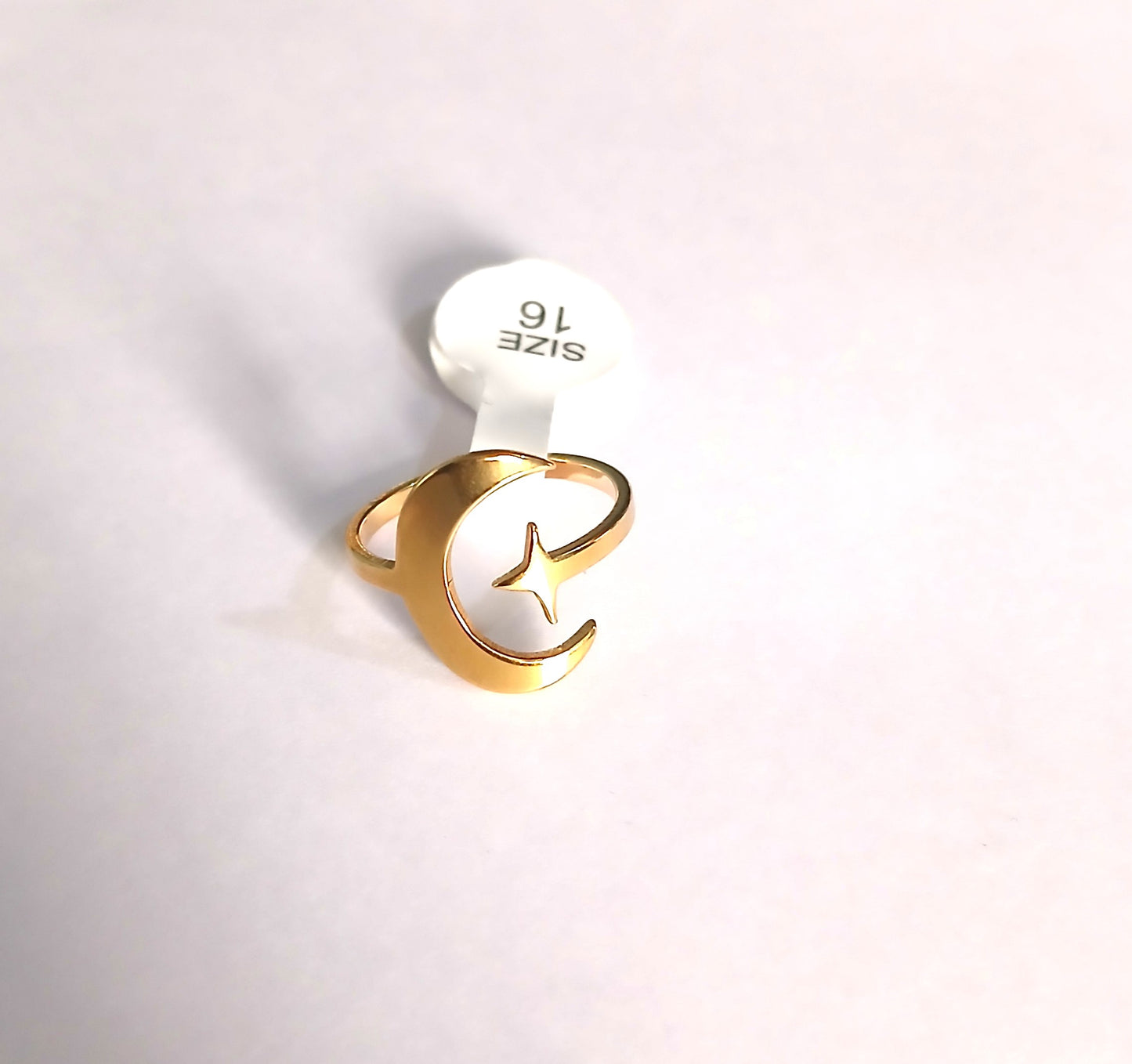 Gold-Colored Ring with the Iconic Crescent and Star