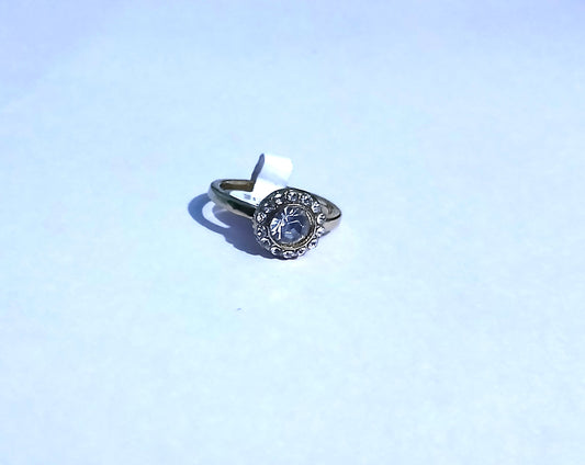 Silver Ring with Iridescent Blue Opal Stone – South C Nairobi