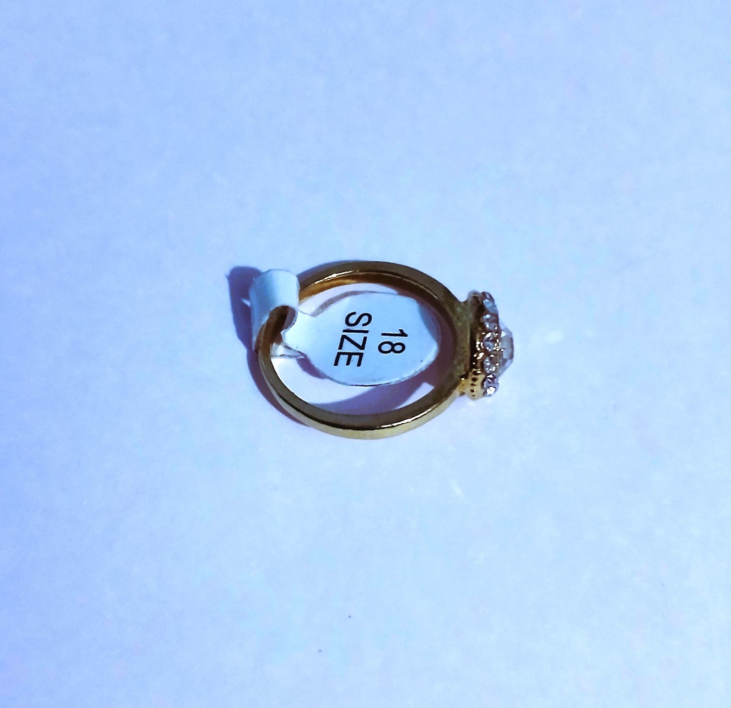 Silver Ring with Iridescent Blue Opal Stone – South C Nairobi