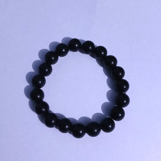 Handmade African Black Beaded Stretch Bracelet – South C Nairobi