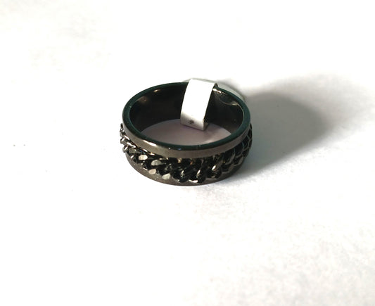 Sleek Black Ring
