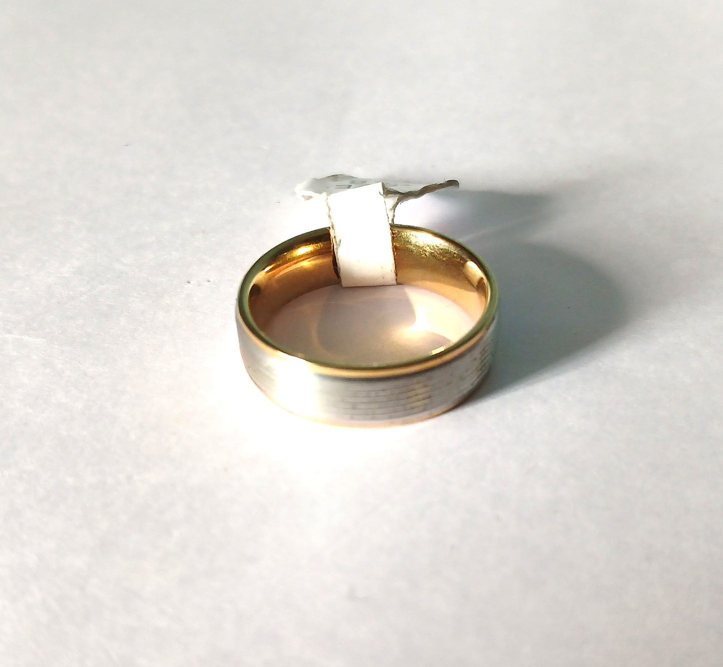Two-Tone Silver and Gold Band