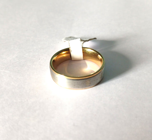 Two-Tone Silver and Gold Band