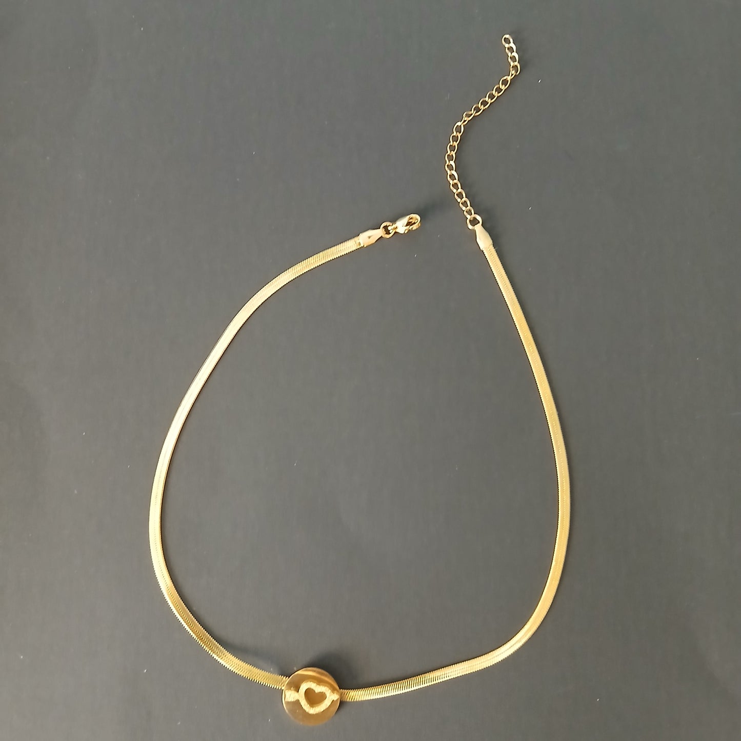 Gold Heart-Shaped Necklace for Women
